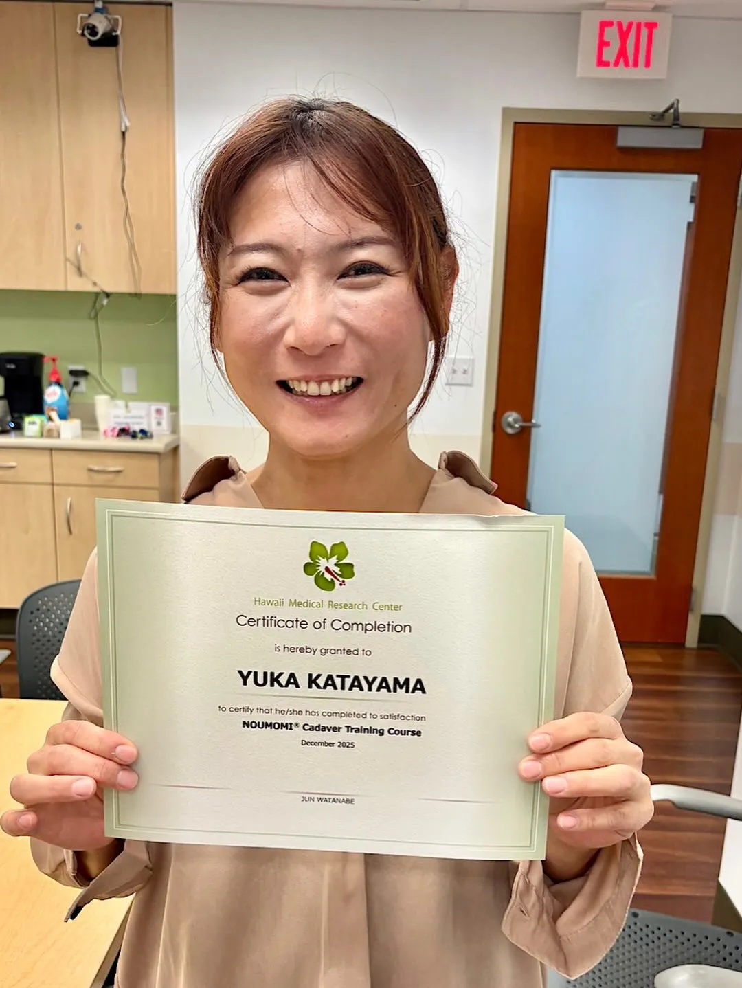 去年の12月ハワイで解剖実習に行きました